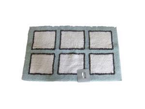 Apt 9 Blue Brown & White Block Plush Throw Rug 23x38 Reversible Cotton Bath Mat Apt 9 Blue Brown & White Block Plush Throw Rug 23x38 Reversible Cotton Bath Mat