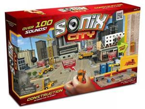 Sonix City Construction Interactive Playset Over 100 Sounds & 2 Micro Vehicles Sonix City Construction Interactive Playset Over 100 Sounds & 2 Micro Vehicles