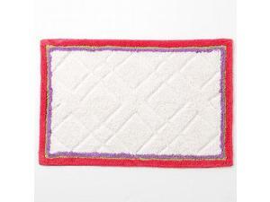 Croft & Barrow Cora Border Bath Throw Rug Accent 20x30 Plush Coral Purple Edge Croft & Barrow Cora Border Bath Throw Rug Accent 20x30 Plush Coral Purple Edge