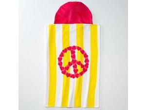 Jumping Beans Pretty Hearts Peace Sign Hooded Bath Towel Child Size Cotton Wrap Jumping Beans Pretty Hearts Peace Sign Hooded Bath Towel Child Size Cotton Wrap