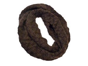Envision Studio Womens Plush Brown Infinity Scarf Eternity Loop Envision Studio Womens Plush Brown Infinity Scarf Eternity Loop