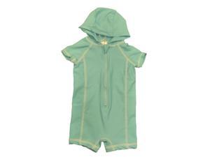 Circo Infant Girls 1 Piece Aqua Blue Hooded Rash Guard Swimming Suit Swim 6M Circo Infant Girls 1 Piece Aqua Blue Hooded Rash Guard Swimming Suit Swim 6M