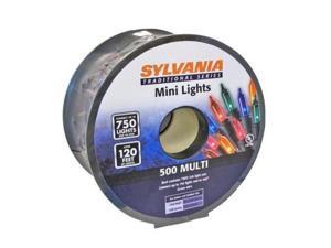 120 Feet Sylvania 500 Mini Mult-Color Christmas Lights with Green Wire 120 Feet Sylvania 500 Mini Mult-Color Christmas Lights with Green Wire