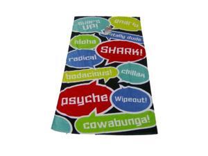 Surfer Jab Fashion Beach Towel 100% Cotton Surfing Talk 30x60 Surfer Jab Fashion Beach Towel 100% Cotton Surfing Talk 30x60