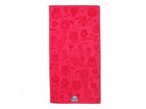 Shopko Bright Pink Owl Print Plush Cotton Beach Towel 32x63 Shopko Bright Pink Owl Print Plush Cotton Beach Towel 32x63