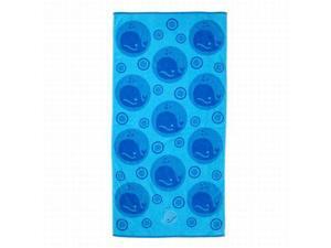 Shopko Bright Blue Whale Print Plush Cotton Beach Towel 32x63 Shopko Bright Blue Whale Print Plush Cotton Beach Towel 32x63