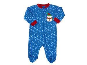 Faded Glory Infant Boys & Girls Blue Polka Dot Snowman Sleeper Holiday Pajamas Faded Glory Infant Boys & Girls Blue Polka Dot Snowman Sleeper Holiday Pajamas