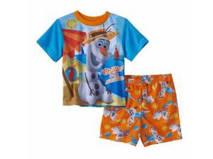 Disney Frozen Toddler Boys 3 Piece Olaf On The Beach Pajama Sleepwear Set 3T Disney Frozen Toddler Boys 3 Piece Olaf On The Beach Pajama Sleepwear Set 3T