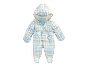 First Impressions Infant Boys Plush Blue Plaid Snowsuit Baby Pram Snow Suit First Impressions Infant Boys Plush Blue Plaid Snowsuit Baby Pram Snow Suit