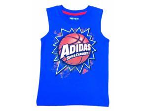 Adidas Toddler & Little Boys Blue Super Charged Sleeveless Athletic Shirt Adidas Toddler & Little Boys Blue Super Charged Sleeveless Athletic Shirt