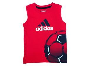 Adidas Toddler & Little Boys Red Sleeveless Soccer Shirt Athletic Shirt Adidas Toddler & Little Boys Red Sleeveless Soccer Shirt Athletic Shirt