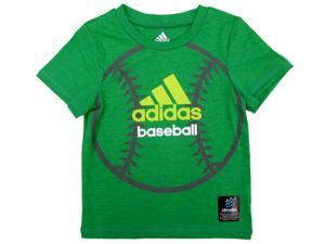 Adidas Toddler Boys Green Adidas Baseball Athletic T-Shirt Adidas Toddler Boys Green Adidas Baseball Athletic T-Shirt