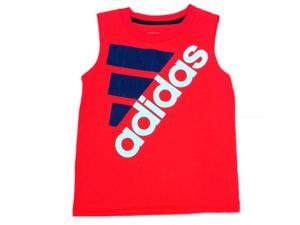 Adidas Toddler & Little Boys Red Sleeveless Athletic Shirt Adidas Toddler & Little Boys Red Sleeveless Athletic Shirt