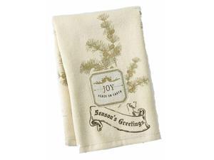St Nicholas Square Holiday Kitchen Towel Set Beige Joy Patch 2 Towels St Nicholas Square Holiday Kitchen Towel Set Beige Joy Patch 2 Towels