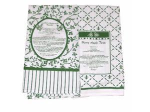 Design Imports Kitchen Recipe Towel Set of 2 Green Towels Design Imports Kitchen Recipe Towel Set of 2 Green Towels