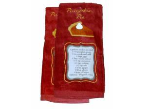 Celebrate The Season Harvest Pumpkin Pie Recipe Kitchen Towel Set Celebrate The Season Harvest Pumpkin Pie Recipe Kitchen Towel Set