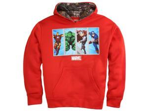 Marvel Boys Red Avengers Pullover Hoodie Realtree Sweatshirt Marvel Boys Red Avengers Pullover Hoodie Realtree Sweatshirt