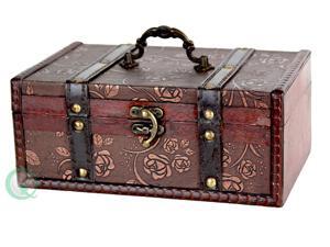 Decorative Leather Treasure Trunk Box Decorative Leather Treasure Trunk Box