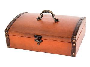 Small Vintage Style Leather Treasure Chest Small Vintage Style Leather Treasure Chest