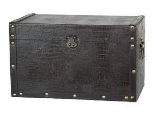 Decorative Leather Wooden Trunk Decorative Leather Wooden Trunk