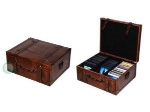 Vintage Style Leather Suitcase - CD Case Vintage Style Leather Suitcase - CD Case