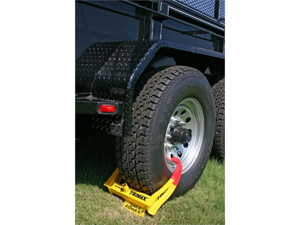 TCL75 TRIMAX Trailer Wheel / Tire Chock Lock (Medium Size) TCL75 TRIMAX Trailer Wheel / Tire Chock Lock (Medium Size)