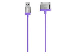 Belkin MIXIT UP 30-Pin to USB ChargeSync Cable for All Apple Devices (Purple) Belkin MIXIT UP 30-Pin to USB ChargeSync Cable for All Apple Devices (Purple)