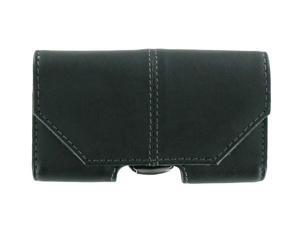 OEM Verizon Univeral Leather Phone Pouch with Belt Clip (Black) OEM Verizon Univeral Leather Phone Pouch with Belt Clip (Black)