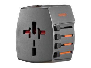 Ventev Global Charginghub 300 with 4 AC Prong Configurations with 2 USB Ports - HUB300VNV Ventev Global Charginghub 300 with 4 AC Prong Configurations with 2 USB Ports - HUB300VNV