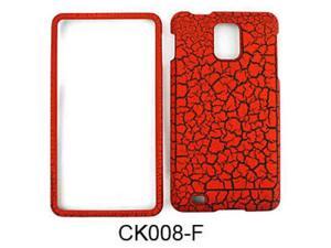 Snap-On Protector Case for Samsung Infuse 4G I997 (Burn Orange Egg Crack/Leather Finish) Snap-On Protector Case for Samsung Infuse 4G I997 (Burn Orange Egg Crack/Leather Finish)