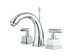 CLAREMONT 8 WIDE SPREAD LAV FCT W/BRS POP-UP-Chrome Finish CLAREMONT 8 WIDE SPREAD LAV FCT W/BRS POP-UP-Chrome Finish