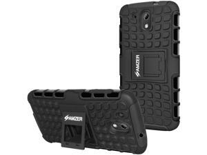 Amzer Hybrid Warrior Case - Black/ Black for HTC Desire 526G PLUS Amzer Hybrid Warrior Case - Black/ Black for HTC Desire 526G PLUS