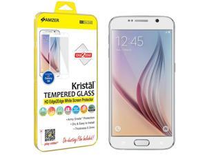 Amzer Kristal Tempered Glass HD Edge2Edge White Screen Protector for Samsung Galaxy S6 SM-G920F Amzer Kristal Tempered Glass HD Edge2Edge White Screen Protector for Samsung Galaxy S6 SM-G920F