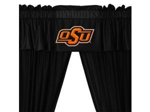 NCAA Oklahoma State Cowboys Drape and Valance Set College Team Logo Window Treatment NCAA Oklahoma State Cowboys Drape and Valance Set College Team Logo Window Treatment