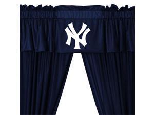 5pc MLB New York Yankees Drape and Valance Set Baseball Team NY Logo Window Treatment 5pc MLB New York Yankees Drape and Valance Set Baseball Team NY Logo Window Treatment
