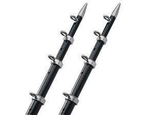 TACO 18' BLACK/SILVER 1-1/2"" OUTRIGGER POLES TACO 18' BLACK/SILVER 1-1/2"" OUTRIGGER POLES