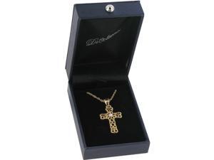 GOLD PLATED CROSS WITH HEART PENDANT Case Pack 18 GOLD PLATED CROSS WITH HEART PENDANT Case Pack 18