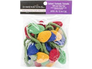 Feltworks Christmas Lights Garland-2""X60"" Feltworks Christmas Lights Garland-2""X60""