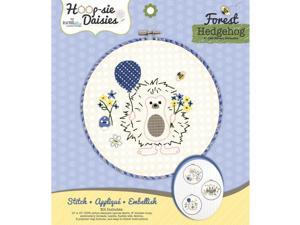Hedgehog Hoop-sie Daisies Embroidery Kit-8.5"" Round Hedgehog Hoop-sie Daisies Embroidery Kit-8.5"" Round