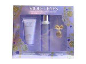 VIOLET EYES by Elizabeth Taylor EAU DE PARFUM SPRAY 1.7 OZ & BODY LOTION 1.7 OZ & WHITE DIAMONDS PARFUM .12 OZ VIOLET EYES by Elizabeth Taylor EAU DE PARFUM SPRAY 1.7 OZ & BODY LOTION 1.7 OZ & WHITE DIAMONDS PARFUM .12 OZ