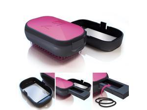 MelodySusie® Professional Portable Detangling Hair Brush with a Mirror, a Holding handle and a Slot - No More Tangle - Adults & Kids - Wet and Dry hair (Rose) MelodySusie® Professional Portable Detangling Hair Brush with a Mirror, a Holding handle and a Slot - No More Tangle - Adults & Kids - Wet and Dry hair (Rose)