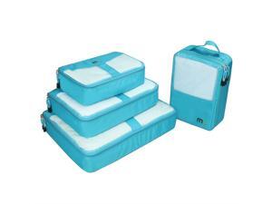 MIU COLOR® 4 Set Packing Cubes - Travel Organizer, 1 Special Shoes Bag, Durable Nylon and Mesh Top with Tote MIU COLOR® 4 Set Packing Cubes - Travel Organizer, 1 Special Shoes Bag, Durable Nylon and Mesh Top with Tote