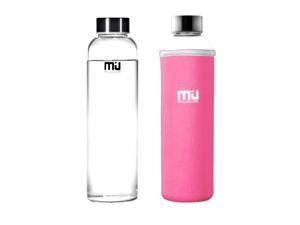 MIU COLOR® Unique and Stylish High-quality Environmental Borosilicate Glass Water Bottle with Colorful Nylon Sleeve MIU COLOR® Unique and Stylish High-quality Environmental Borosilicate Glass Water Bottle with Colorful Nylon Sleeve