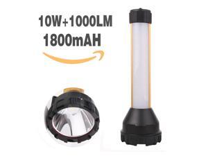 Loftek® Rechargeable 3-in-1 10w 1000lm LED Flashlight-LED Work Light -Emergency Light,1800mah Battery,Adjustable Straps,Best Waterproof Outdoor Light-For Hiking,Camping,Blackouts Loftek® Rechargeable 3-in-1 10w 1000lm LED Flashlight-LED Work Light -Emergency Light,1800mah Battery,Adjustable Straps,Best Waterproof Outdoor Light-For Hiking,Camping,Blackouts