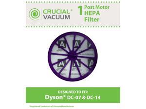 Dyson DC07, DC14 Purple Post-Motor HEPA Filter; Replaces Dyson DC-07, DC-14 Vacuum Part # 901420-02; Designed & Engineered By Crucial Vacuum Dyson DC07, DC14 Purple Post-Motor HEPA Filter; Replaces Dyson DC-07, DC-14 Vacuum Part # 901420-02; Designed & Engineered By Crucial Vacuum