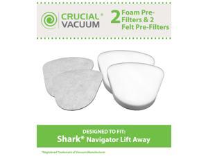 Shark Navigator Lift-Away NV350, NV351, NV352, NV355, NV356, NV356E, NV357 Washable Foam and Felt Pre-Filter Replacement Kit 4PK; Replaces Shark Part# XFF350 & XFF350NZ Shark Navigator Lift-Away NV350, NV351, NV352, NV355, NV356, NV356E, NV357 Washable Foam and Felt Pre-Filter Replacement Kit 4PK; Replaces Shark Part# XFF350 & XFF350NZ