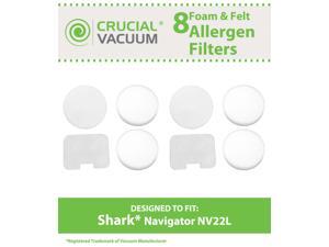 8 Shark Navigator NV22L Foam and Felt Replacement Vacuum Filter Kit Designed To Fit Shark Navigator NV22L; Replaces Shark Vacuum Part # XF22; Designed & Engineered By Crucial Vacuum 8 Shark Navigator NV22L Foam and Felt Replacement Vacuum Filter Kit Designed To Fit Shark Navigator NV22L; Replaces Shark Vacuum Part # XF22; Designed & Engineered By Crucial Vacuum