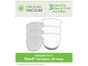 Shark Navigator Lift-Away NV350, NV351, NV352, NV355, NV356, NV356E, NV357 Washable Foam and Felt Pre-Filter Replacement Kit 6PK; Replaces Shark Part# XFF350 & XFF350NZ Shark Navigator Lift-Away NV350, NV351, NV352, NV355, NV356, NV356E, NV357 Washable Foam and Felt Pre-Filter Replacement Kit 6PK; Replaces Shark Part# XFF350 & XFF350NZ