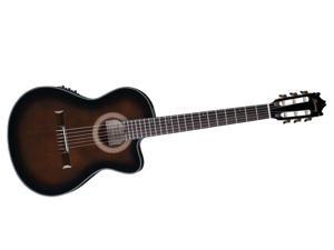Ibanez Thinline Acoustic Electric Classical Guitar in Dark Violin Burst Ibanez Thinline Acoustic Electric Classical Guitar in Dark Violin Burst