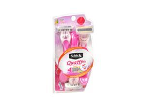 Schick Quattro for Women Disposable Razors Raspberry Rain - 3 ea Schick Quattro for Women Disposable Razors Raspberry Rain - 3 ea
